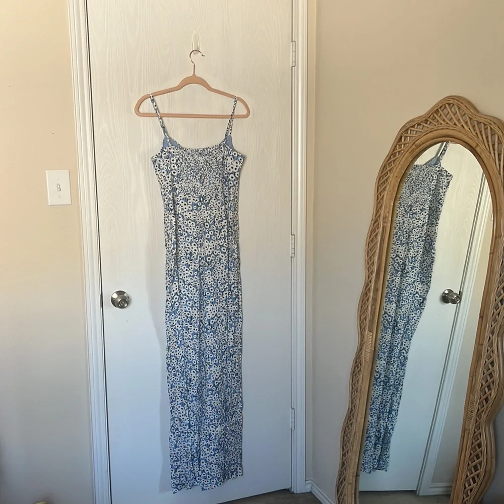 Anthropologie Hutch Ditsy Print Jumpsuit 💙🌼💙🌼 - Picture 10 of 11